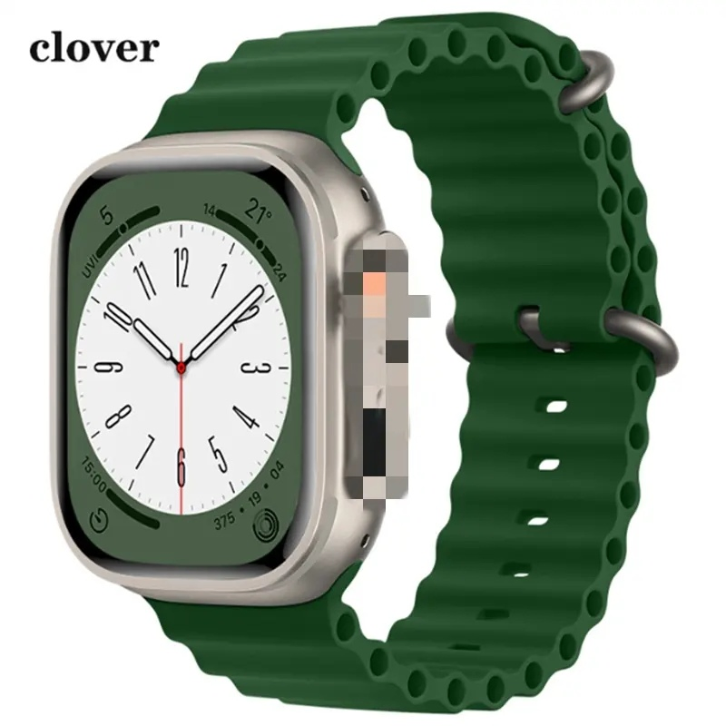 2023 20mm 22mm Ocean Silicone Loop Strap for Samsung Galaxy Watch 4/5 for Huawei Watch Gt2/Gt3 Quick Replacement Bracelet Watchband