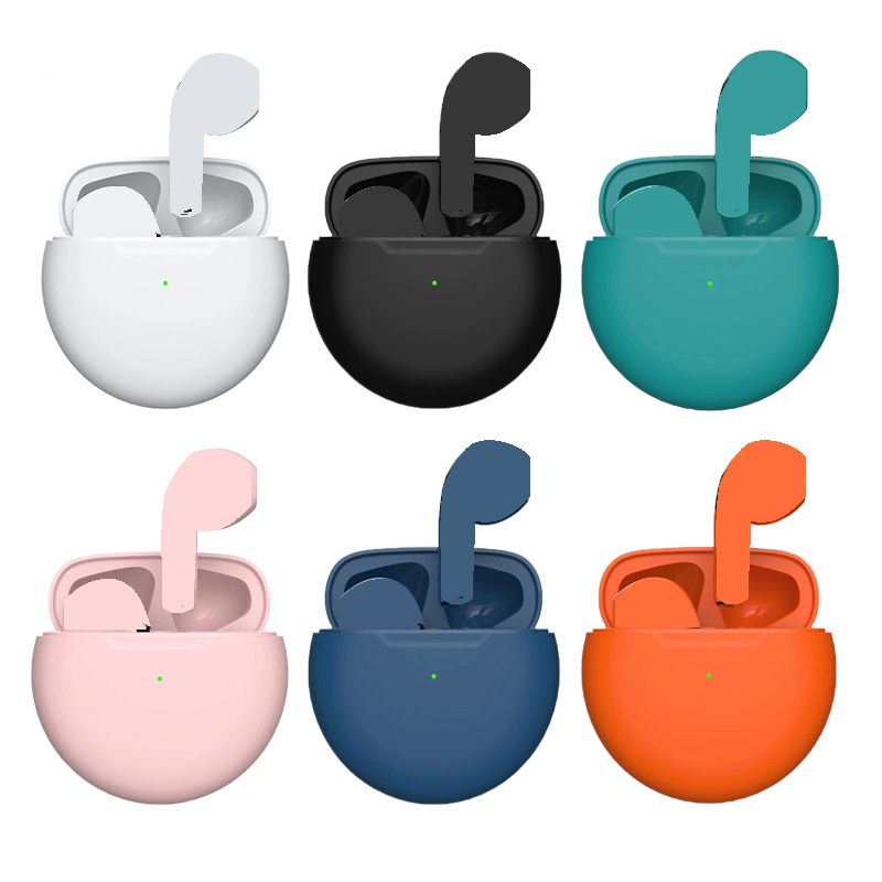 PRO6 Stereo Headphones with 24h Playtime & Case Earbuds