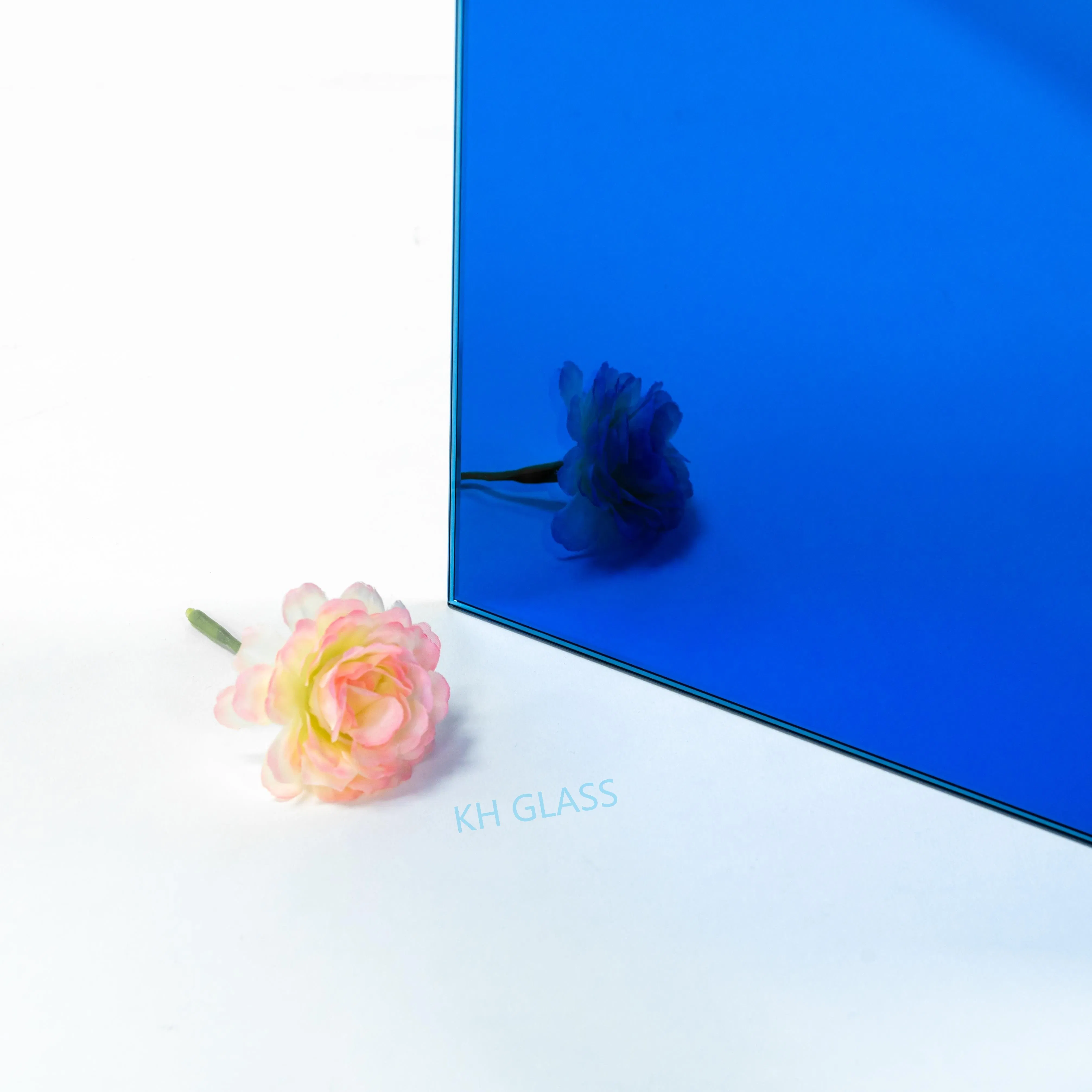 Large 1524X2134mm Size Pink Color Decorative Mirror Glass 1mm Colored Mirror