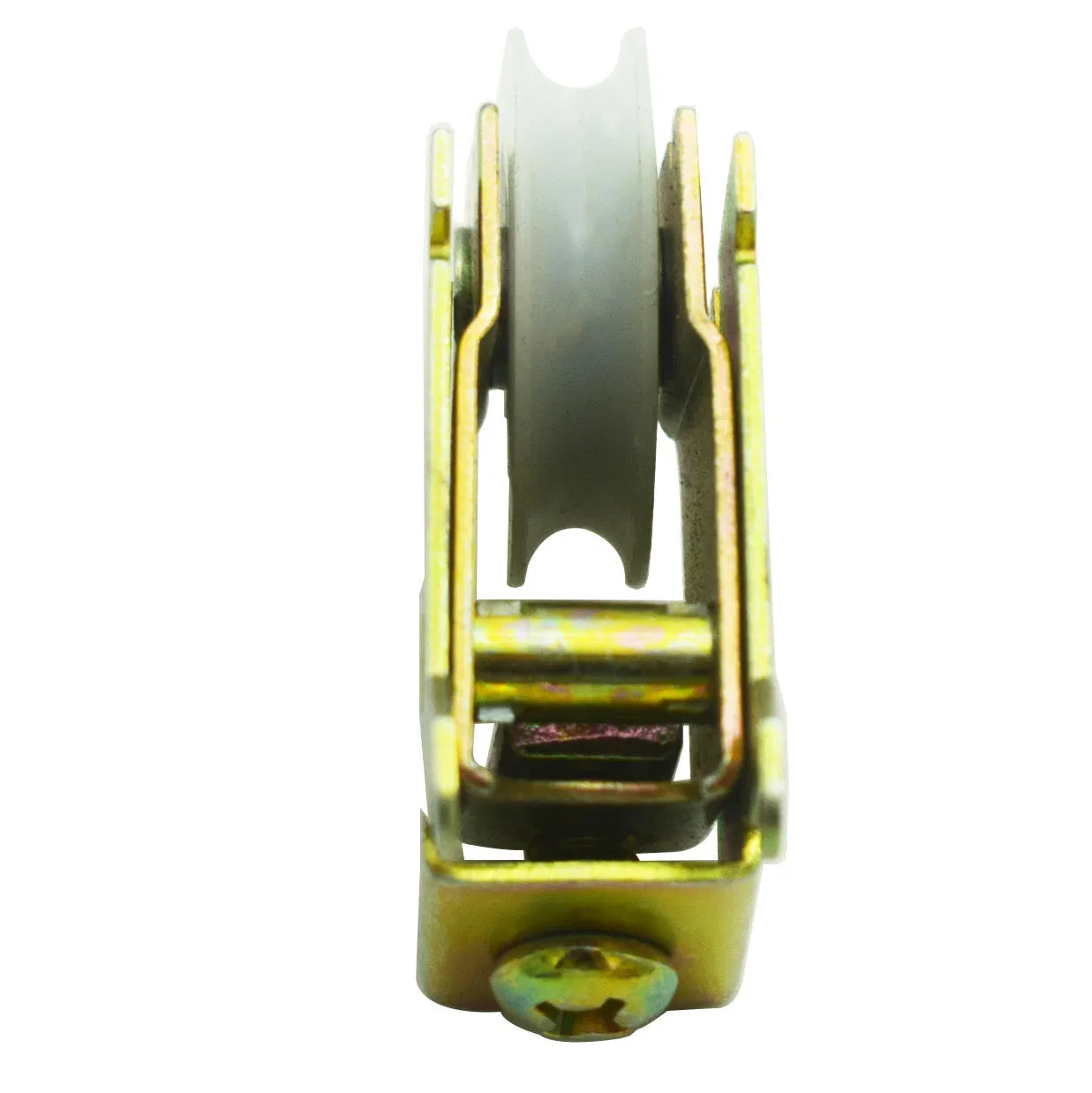 Factory Price Sliding Door Roller Assembly with One White Plastic Wheel for Home