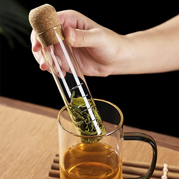 Glass Tea Infuser Strainer for Loose Leaf Tea Heat-Resistant Food Safe