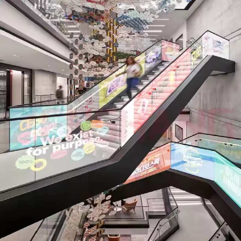 Flexible LED Film out Door Soft Transparent Film LED for Window LED Digital Signage Curtain film LED P6/6.25/8/10 Flexible LED