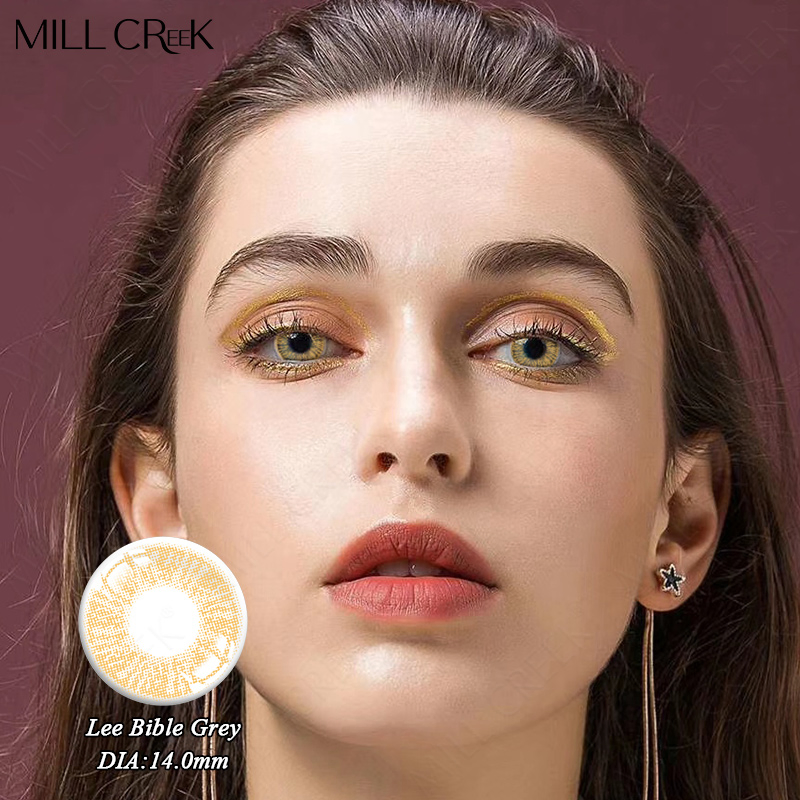 ISO13485 Eye Enhancing Natural Color Contact Lens Prescription One Year 14mm