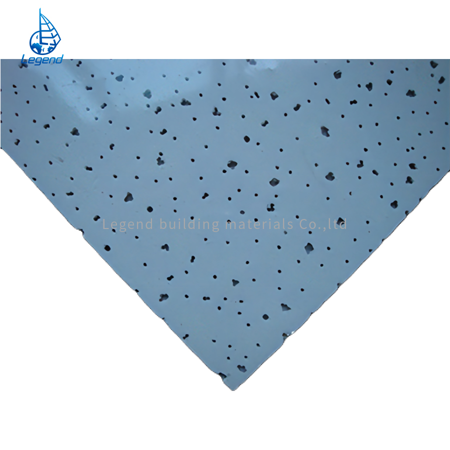 Heat Insulation Noise Reduction Coference/Living/Offices Rooms Exhibtion Hall False Ceiling Mineral Fiber Board