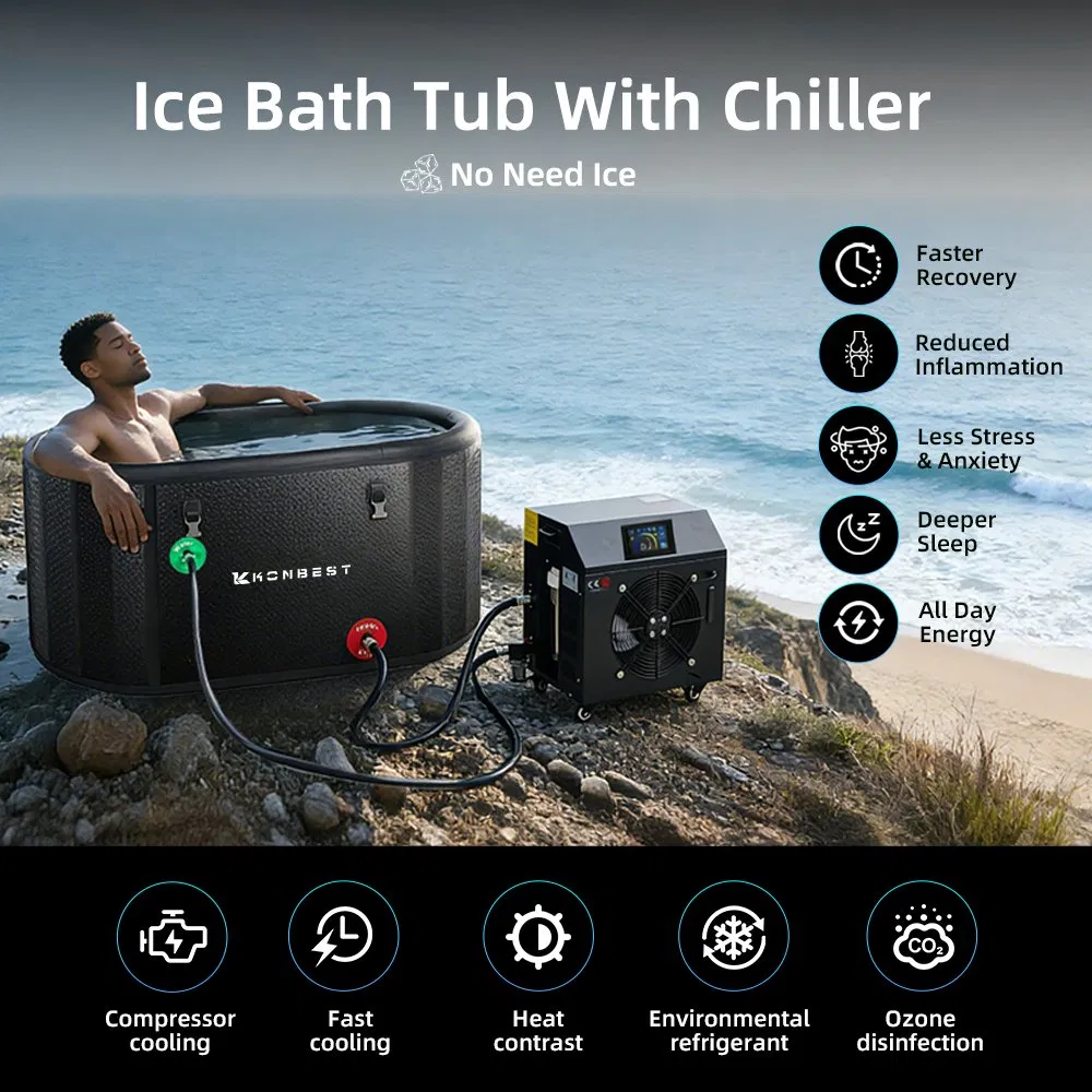 Portable Ice Bath Tub with Chiller Filtration System Long Lasting