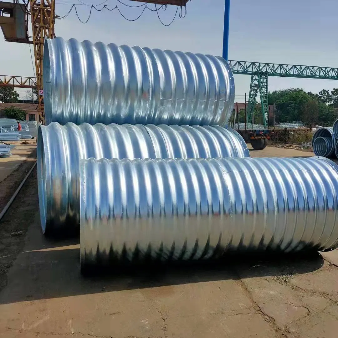 Building Material Galvanized Q235 Corrugated Pipes Tunnel Steel Culvert Pipe Manufacturer