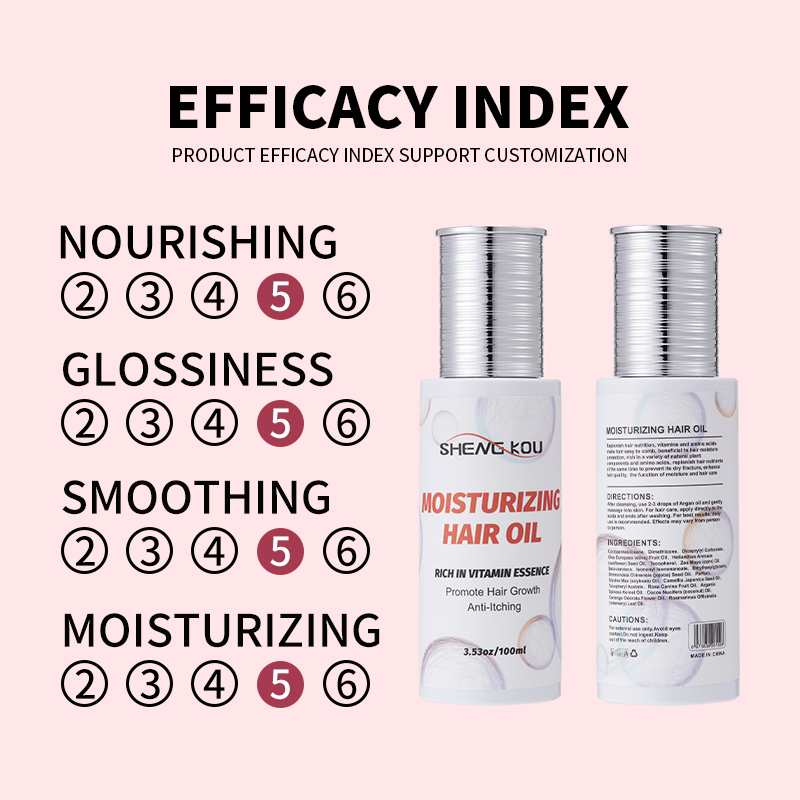 Private Label Natural Organic Argan Oil Repair Scalp Treatment Nourish Promote Hair Growth Hair Oil