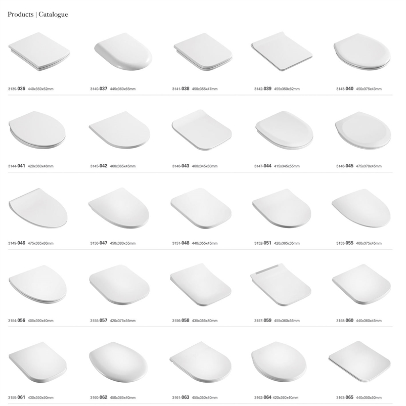 High Quality Modern Design UF Toilet Accessories: Soft Closing Toilet Seat Cover Quick Release European Standard Round Shape Toilet Seat