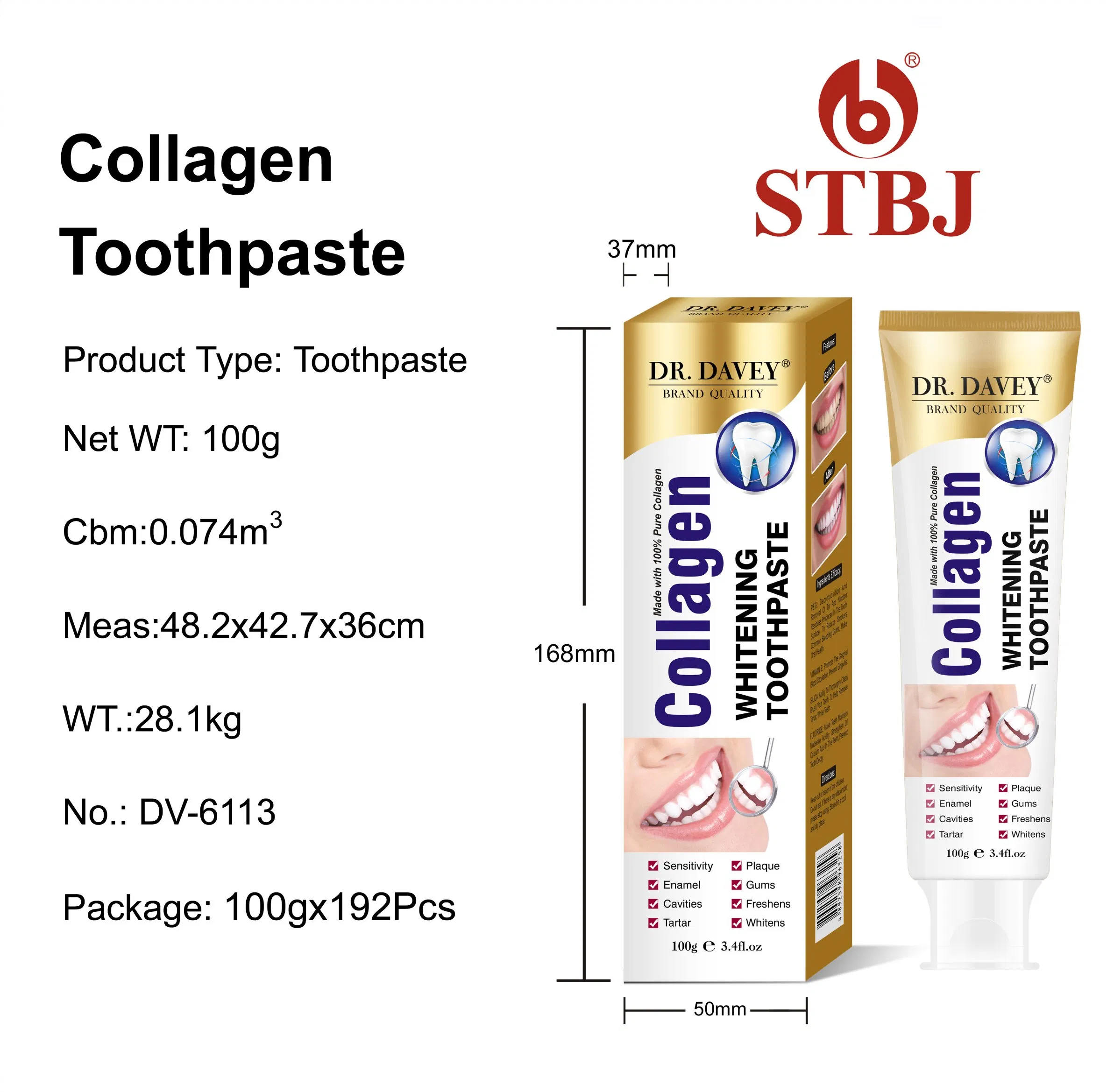 Dr. Davey Collagen Activated Teeth Whitening Toothpaste