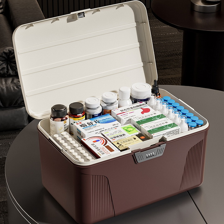 Valuables Privacy Files Plastic Password Storage Box with Lock