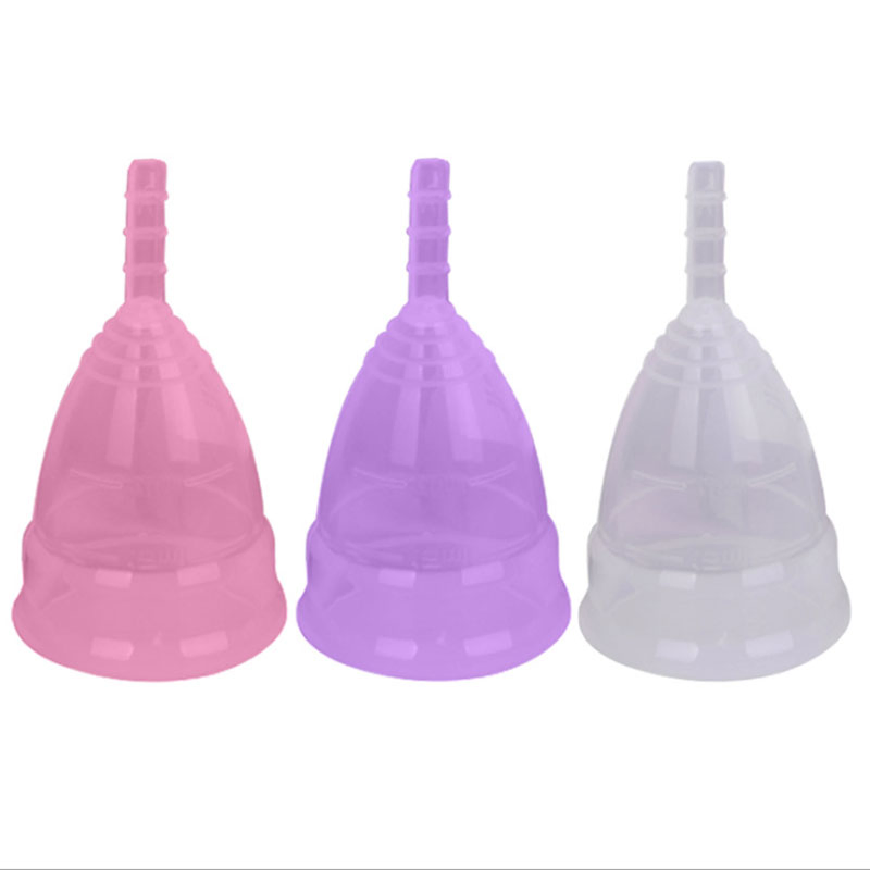 2020 Medical Grade FDA Silicone Period Customized No Spill Wholesale Silicone Reusable Cup Lady Menstrual Cups