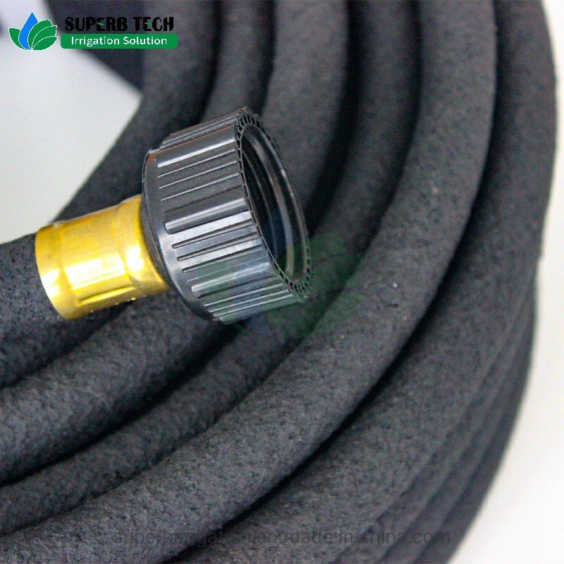 10/12/14/16/21mm 15/25/50m Long Porous Agricultural Garden Soaker Hose Irrigation Rubber Soaker Hose