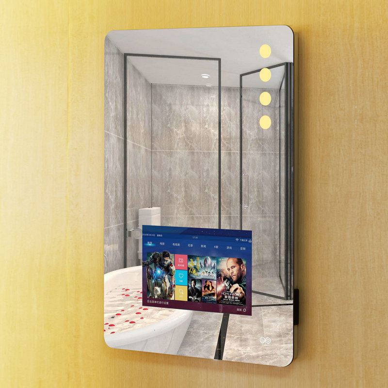 Waterproof Hotel Project Bathroom LED/LCD TV Mirror LED Smart Mirror TV