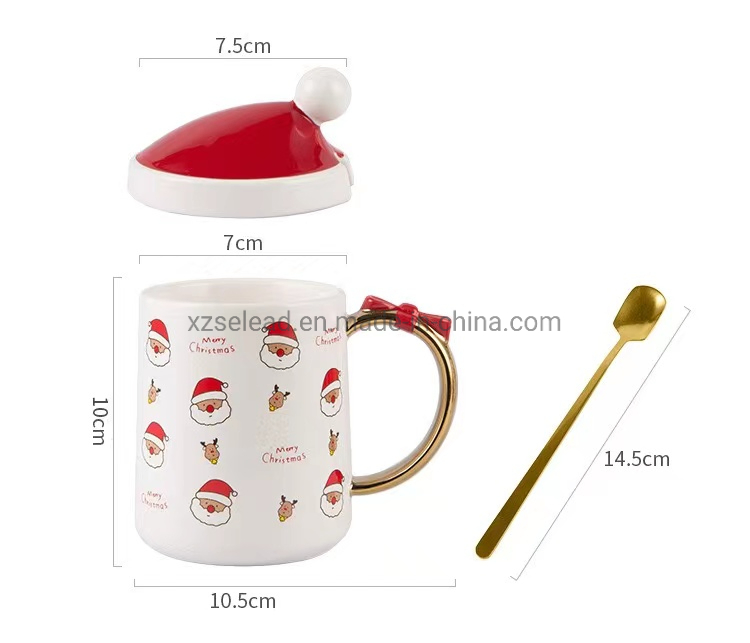 Custom Christmas Gift Porcelain Mugs Cups Ceramic Coffee Mugs