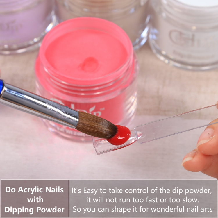 Red Color 2in1 Use Acrylic Nail Dipping Powder