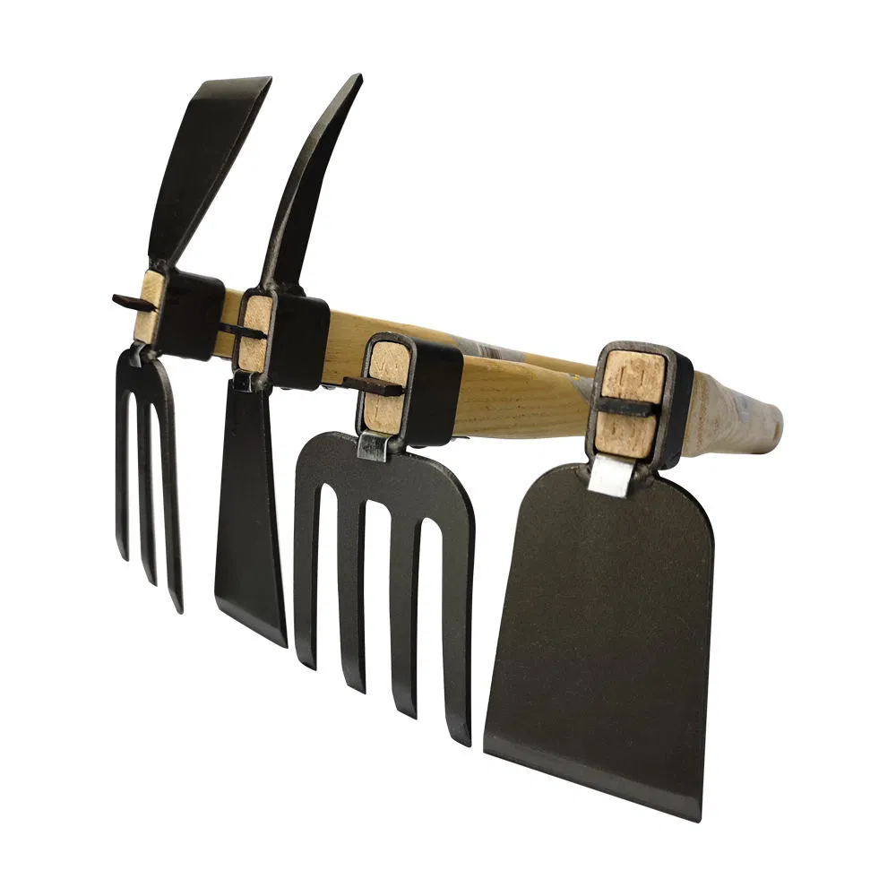 Woodhandle Carbon Steel Two Way Hoe Rake 2in1 Gardenrake