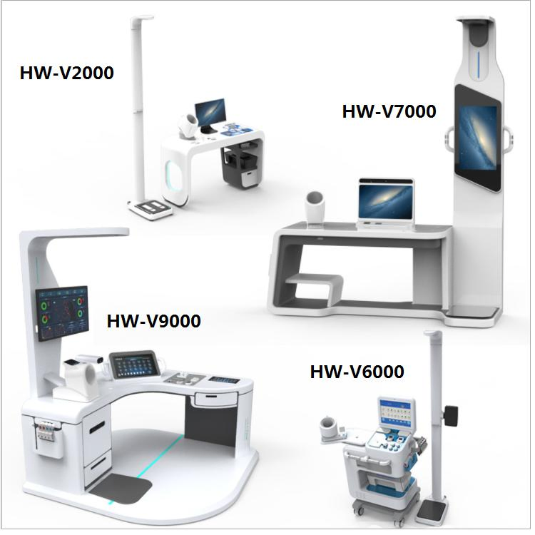 Medical Self Service Health Check up Kiosk for Body Fat Blood Pressure