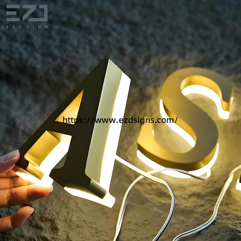 Food Fashion Store Front 3D Backlit Lighted Channel Letters Company Name Sign