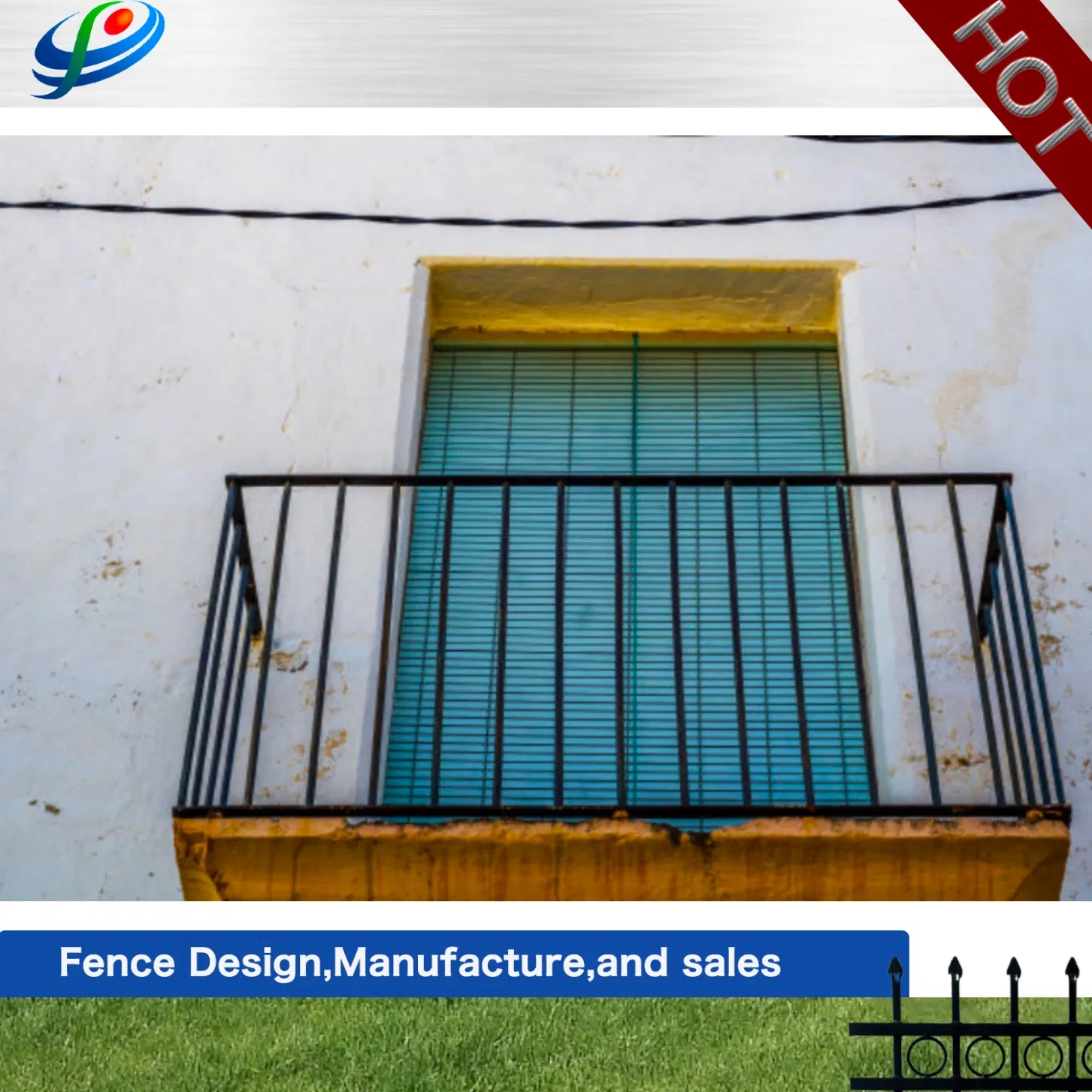 OEM&ODM Customized Flat Top Stair /Staircase Aluminum Swimming Pool/Balcony Fence