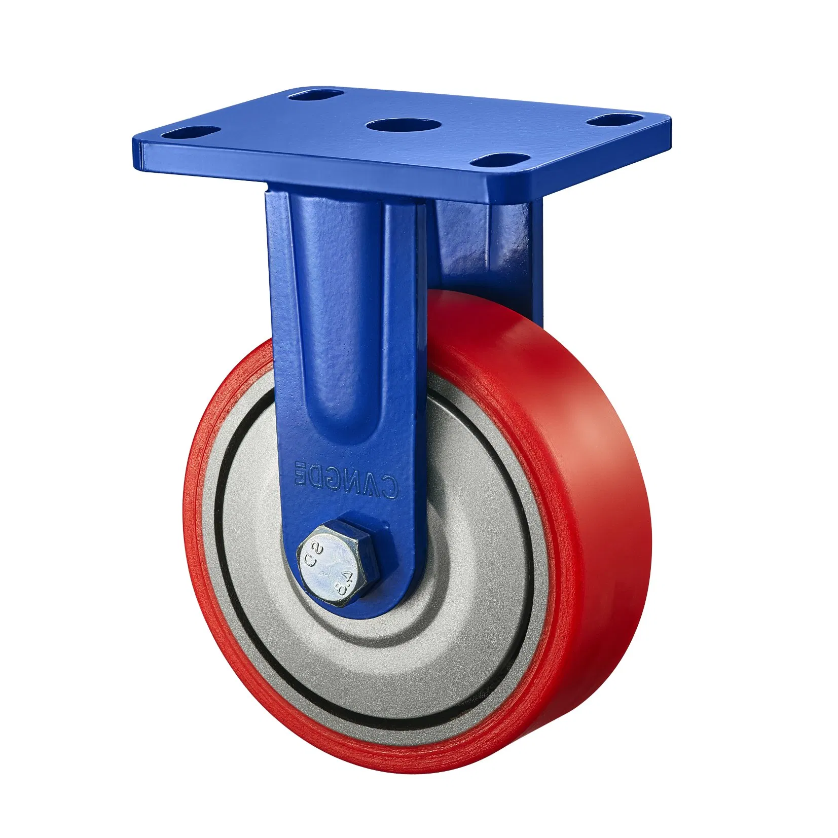 Heavy-Duty 55mm Industrial Swivel Casters with Polyurethane Wheels