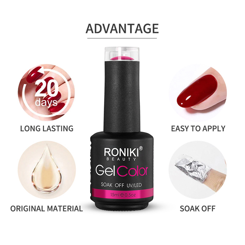 Roniki Cosmetics Nail Art Beauty UV Gel Nail Polish