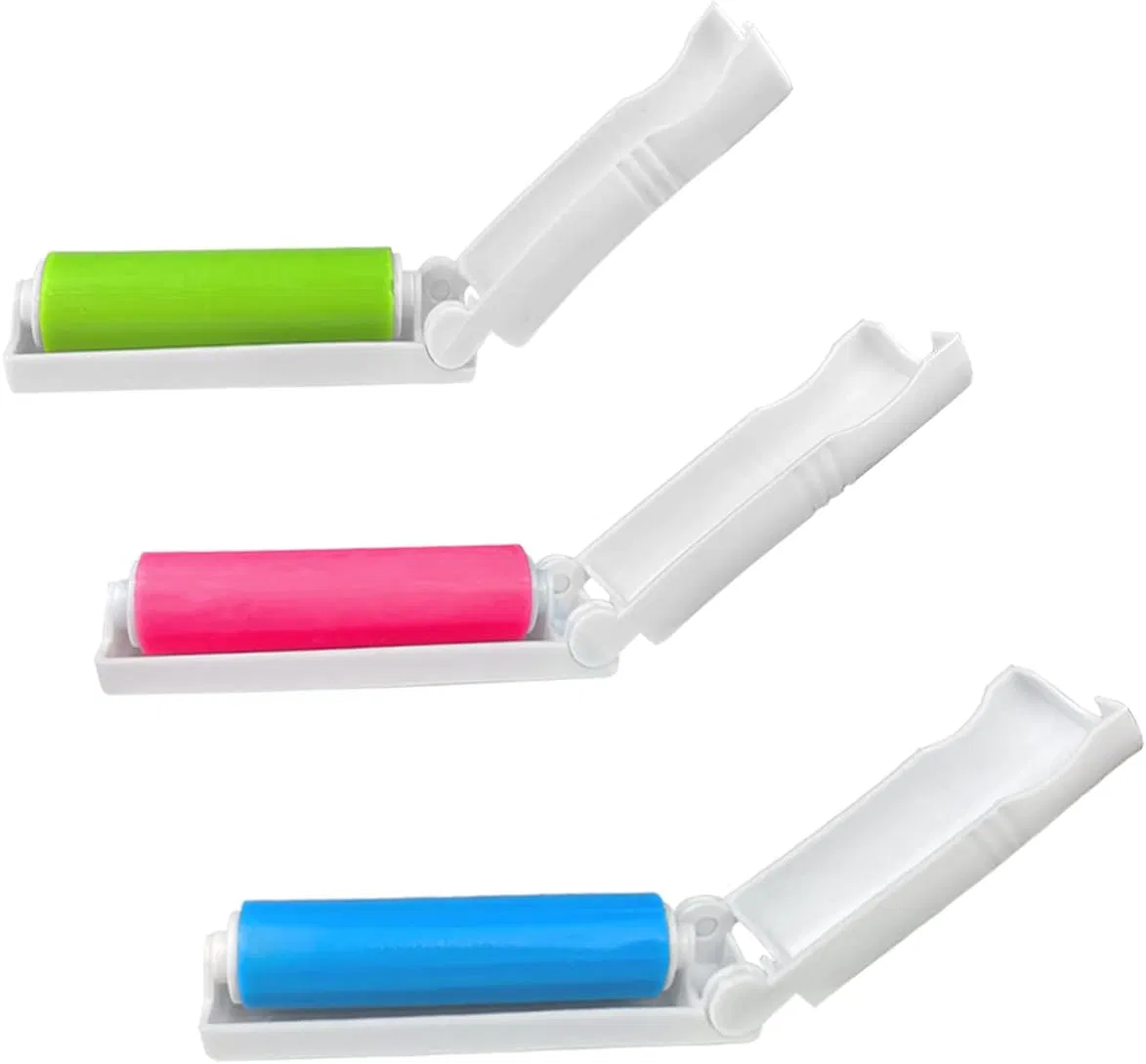 Cleanup 3 Pack of Reusable Lint Rollers 3 Colors Foldable Mini Lint Roller Small and Portable to Easily Remove Lint Hair Dust and Pet Hair