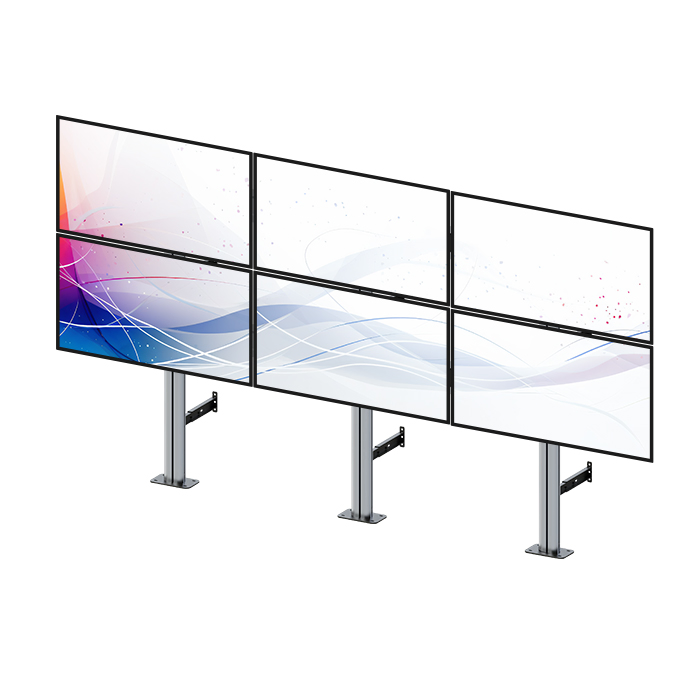 Напольная стойка для 6 мониторов 30-55 дюймов FW3*2