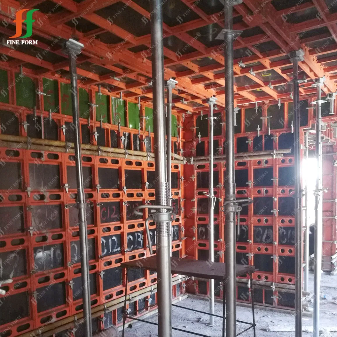 Q235 Concrete Construction Slab Formwork Jacks Metal Heavy Duty Steel Prop Scaffolding Shoring Adjustment Telescopic Props