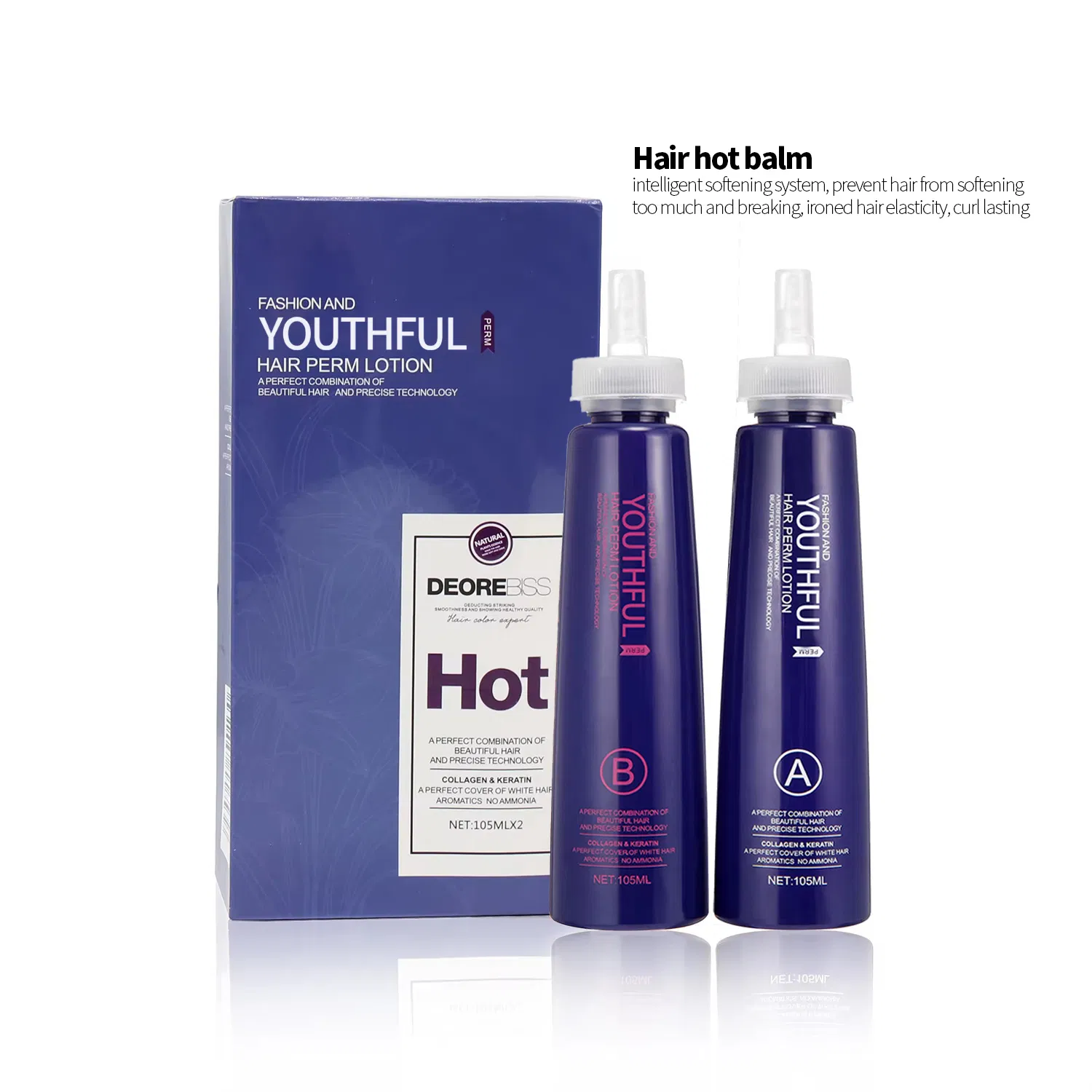 Youthful Hair Perming Liquid Cold Wave Lotion for Normal Hair