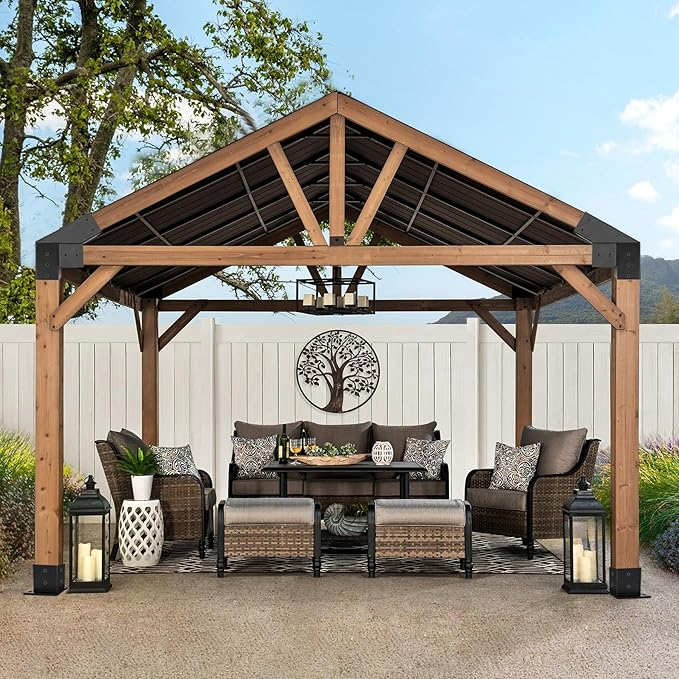 30° Slanted Pergola Whole-Set Kit for 4"X 4" Wood Pergola