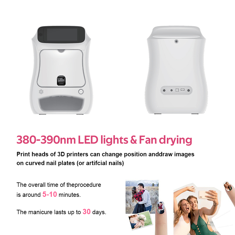 High Quality Nail Art Equipment Professional Automatic Digital Touch Screen 3D Nail Printer for Nail Beauty Design
