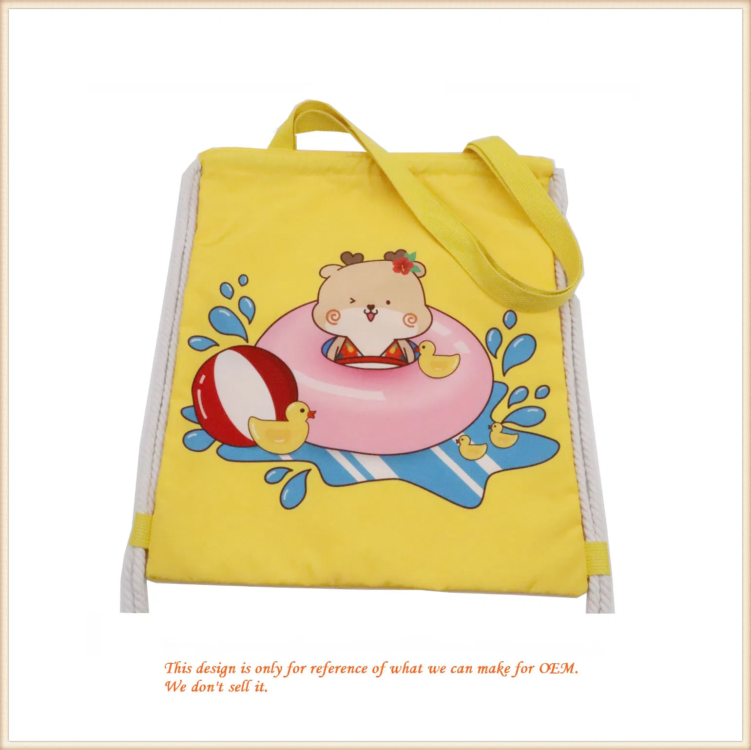 Cloth Shoulder Bag/ Little Yellow Backpack/ Custom Handbag