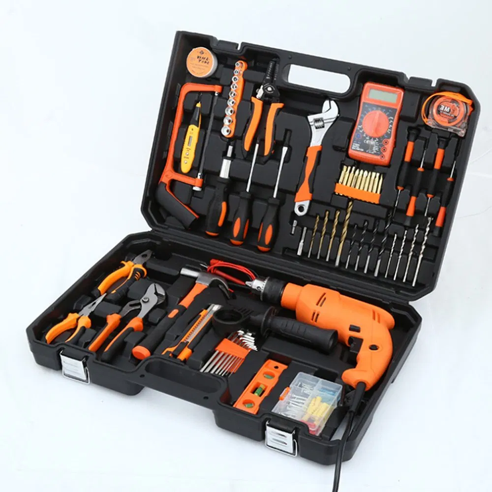 136 in 1 Electrical Tools Electric Drill Toolkit Woodworking Kit Multi Electrician Screwdriver Box Power Tool