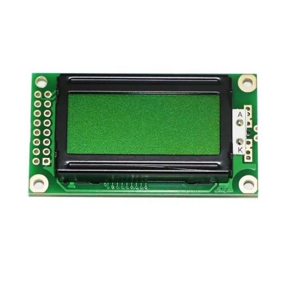 Monochrome Green Yellow 0802 Character LCD Module with Splc780d Driver IC