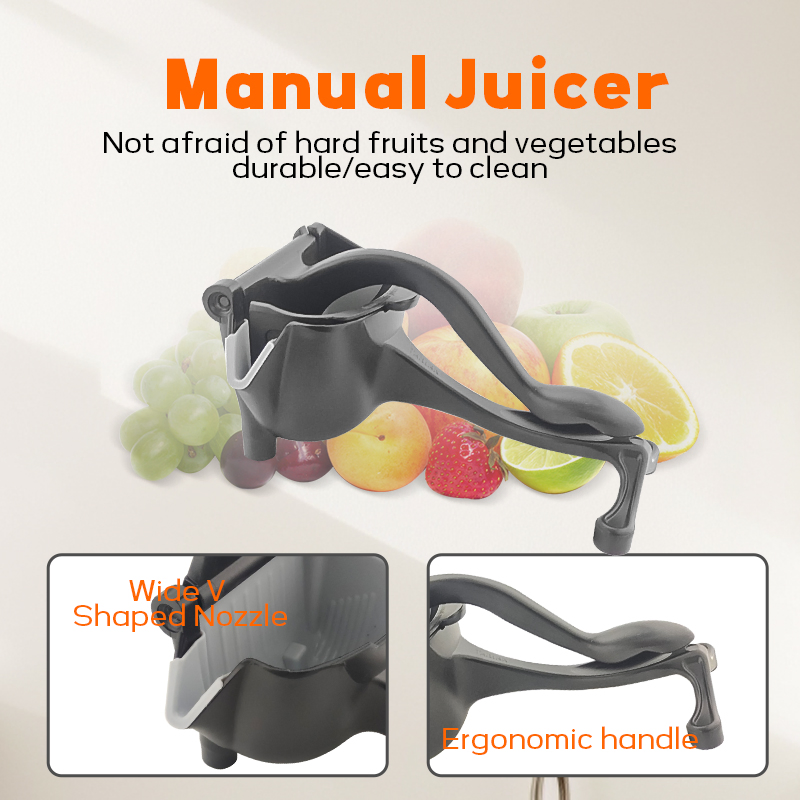 Daosheng China Low Price Household Aluminum Alloy Manual Easy to Clean Lemon Juicer Fruit Squeezer Vegetable Juicer