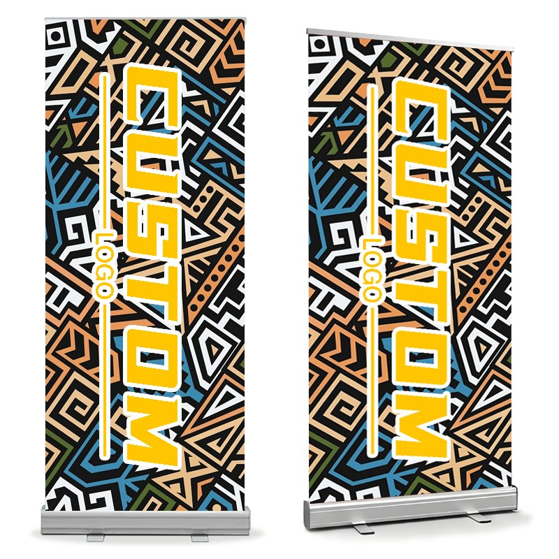 High Quality Hot Selling Trade Backdrop Display Indoor Advertising Pop up Banner Stand Steel Base Roll up Banner Stands Custom Mesh Banner