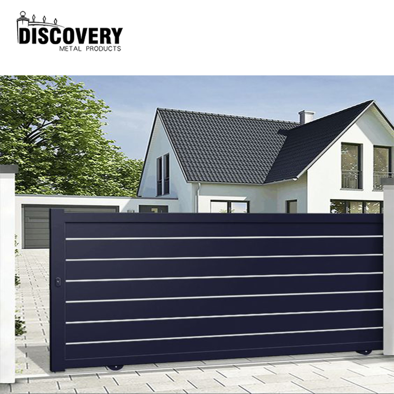 Custom Decorative Aluminum Fence Trellis Gates Sliding Aluminum Gate for Main Entrance