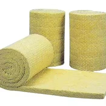 Wire-Meshed Rockwool Blanket Rock Wool with Fireproof Covered