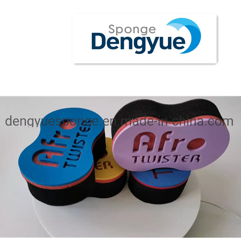 Double Side Oval Shape Hair Twist Sponge Hair Curling Sponge