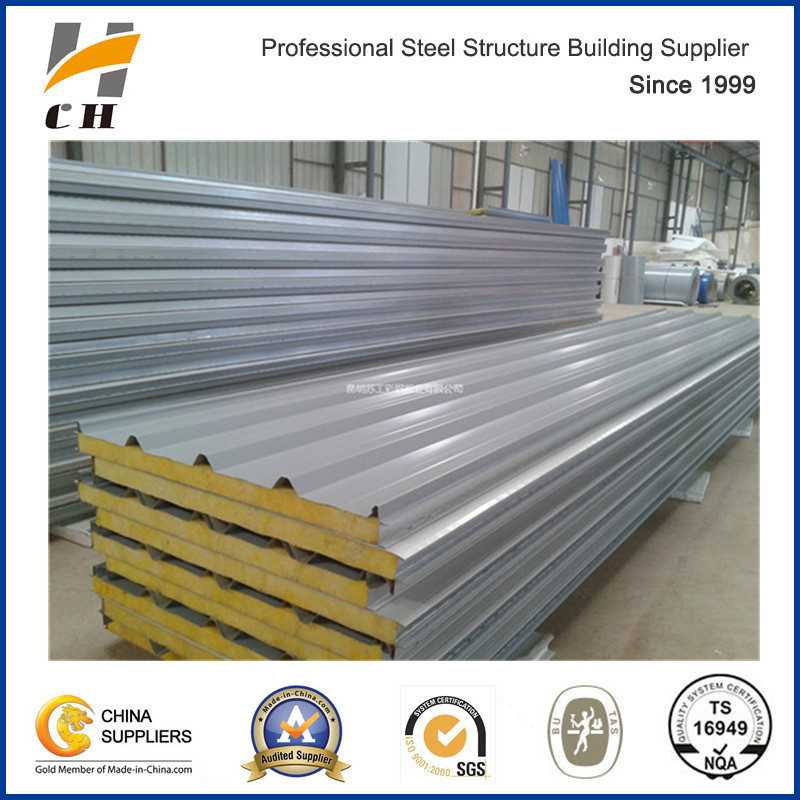 Fireproof Rock Wool Wall Sandwich Panel for Storage House