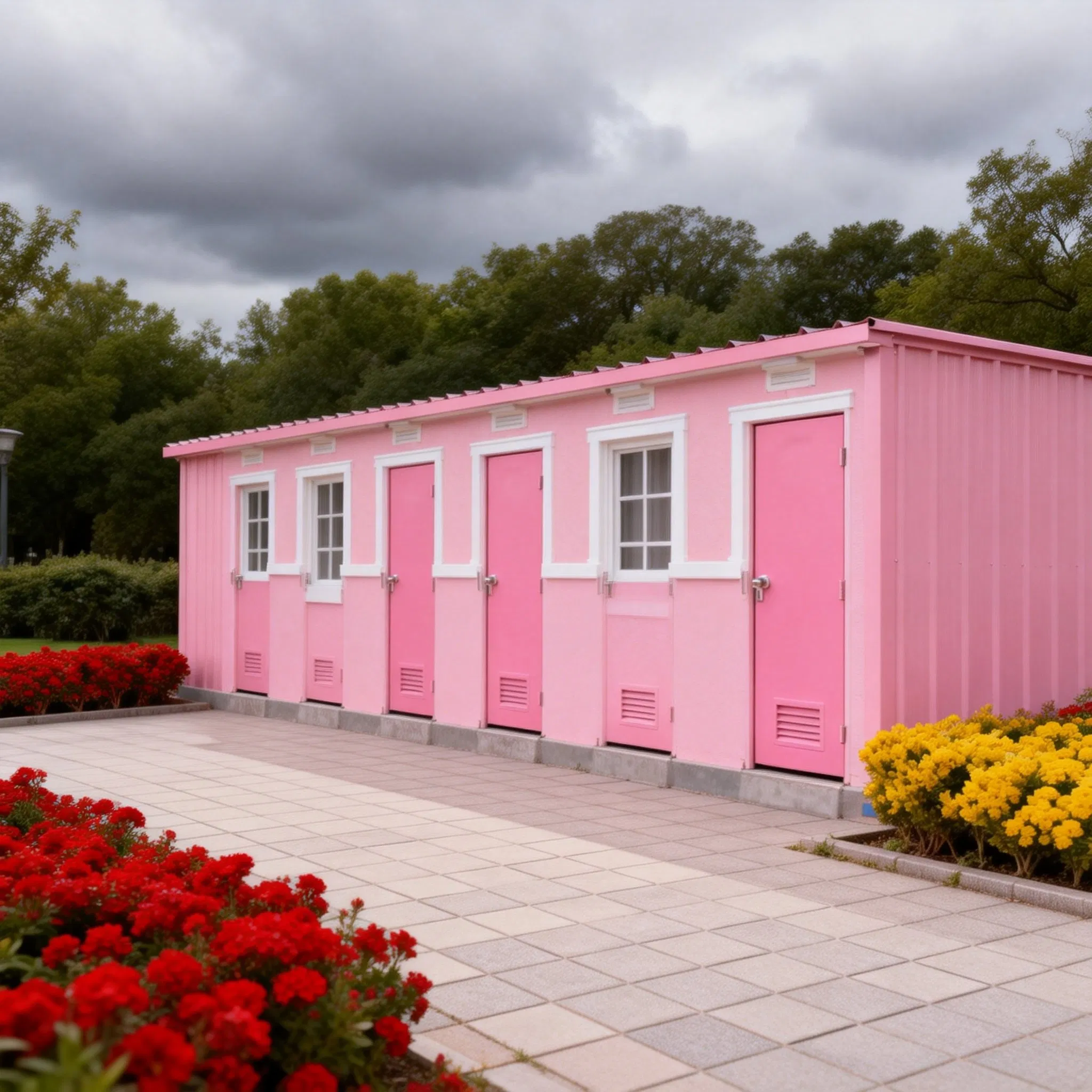 Simple Prefab Isolated Toilet Prefabricated Container Type Wc Modular House Mobile Toilet