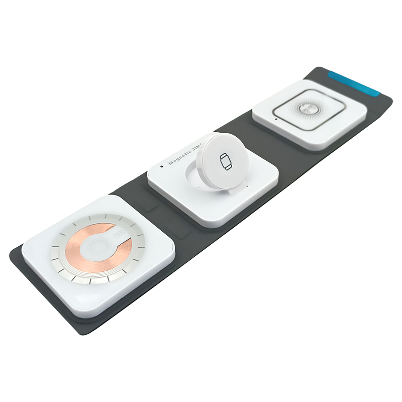 Portable Travel Wireless Charger 3 in 1 Custom Logo Imprint Foldable Magnetic Wireless Charger