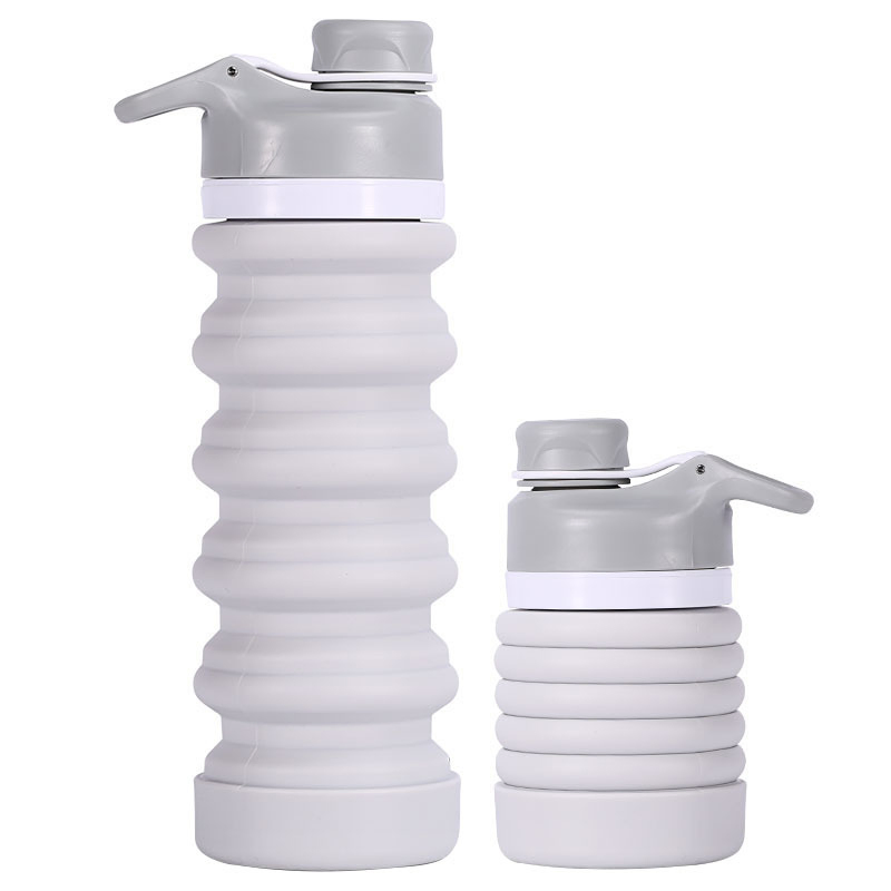 Outdoor Sports Silicone Water Bottle Portable Travel Large Capacity Telescopic Folding Bottle
