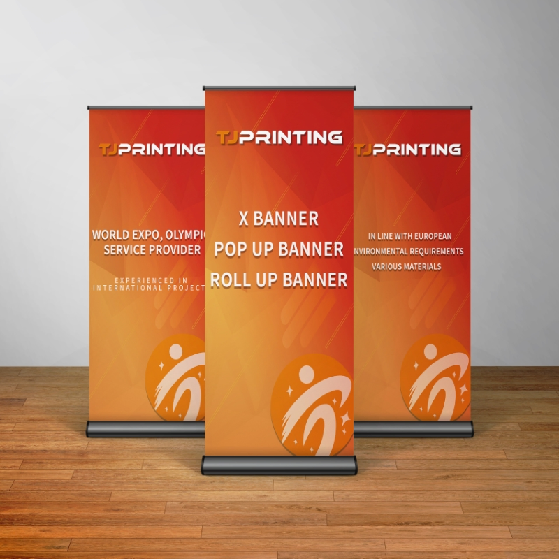 Portable Aluminum Roll up Banner Display Retractable Banner Stand Roll up Banner Stand