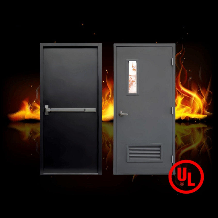 Durable Eco-Friendly Recycled Waterproof Steel Security Fireproof Fire Rated Door