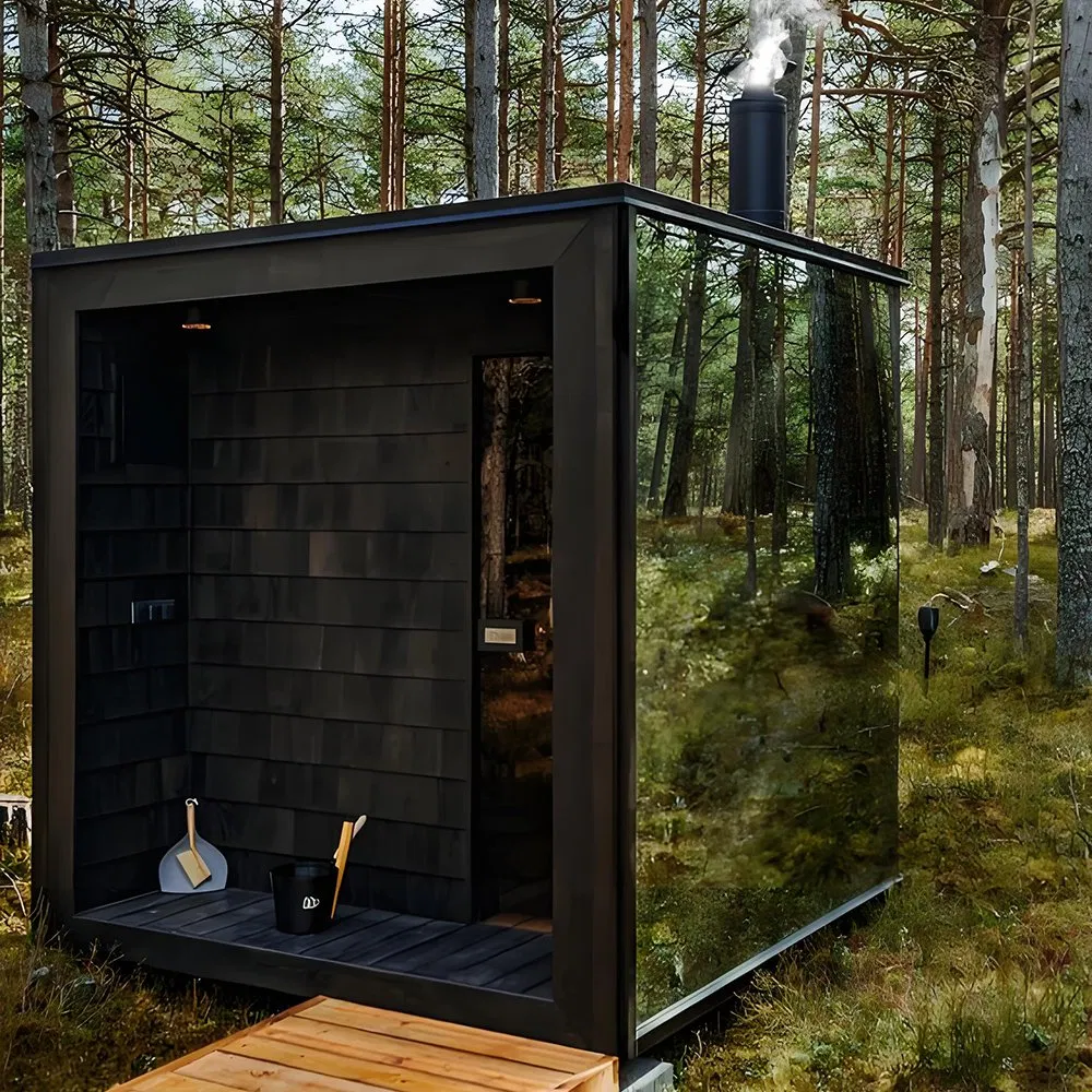 Премиум сауна-куб на 4-6 человек с индивидуальным дизайном