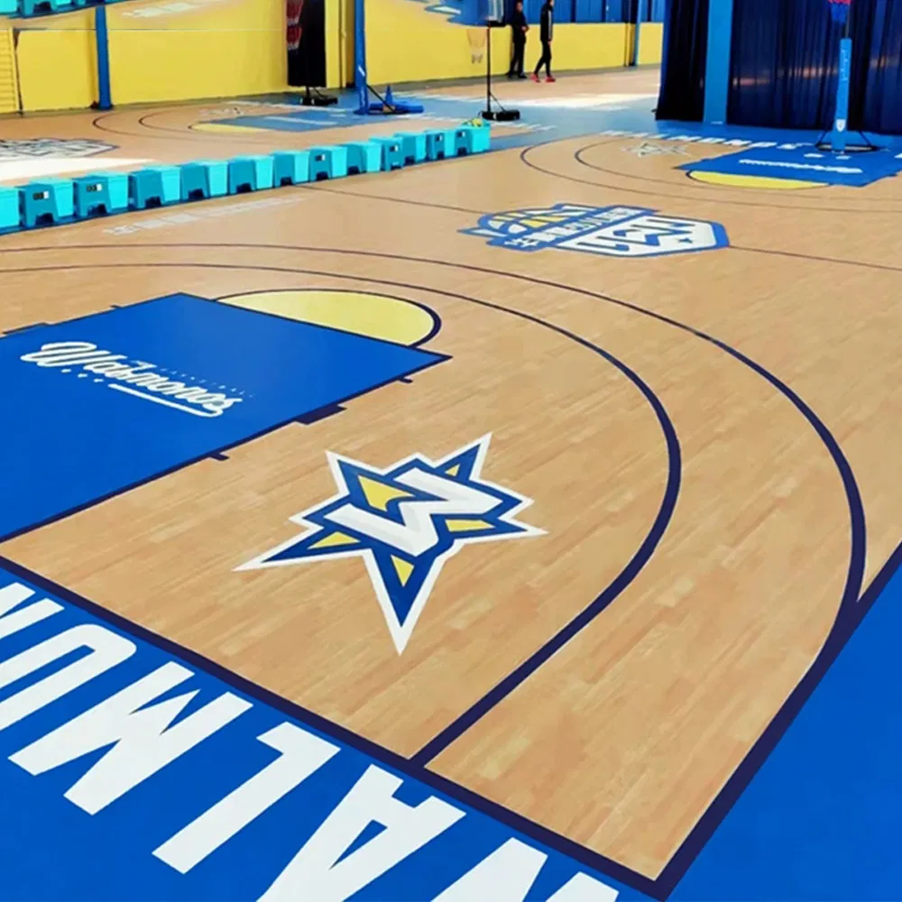 Anti-Slip Texture Indoor/Outdoor Court Floor Covering Sports Tennis Basketball Flooring