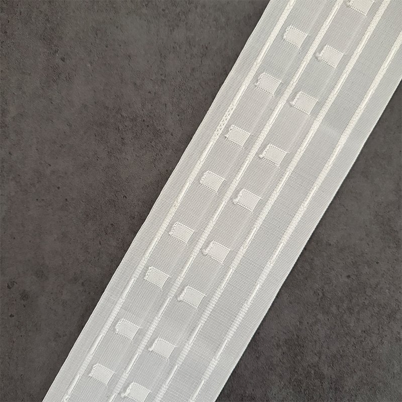 Wholesale High Quality 10cm White Ripple Fold Curtain Tape