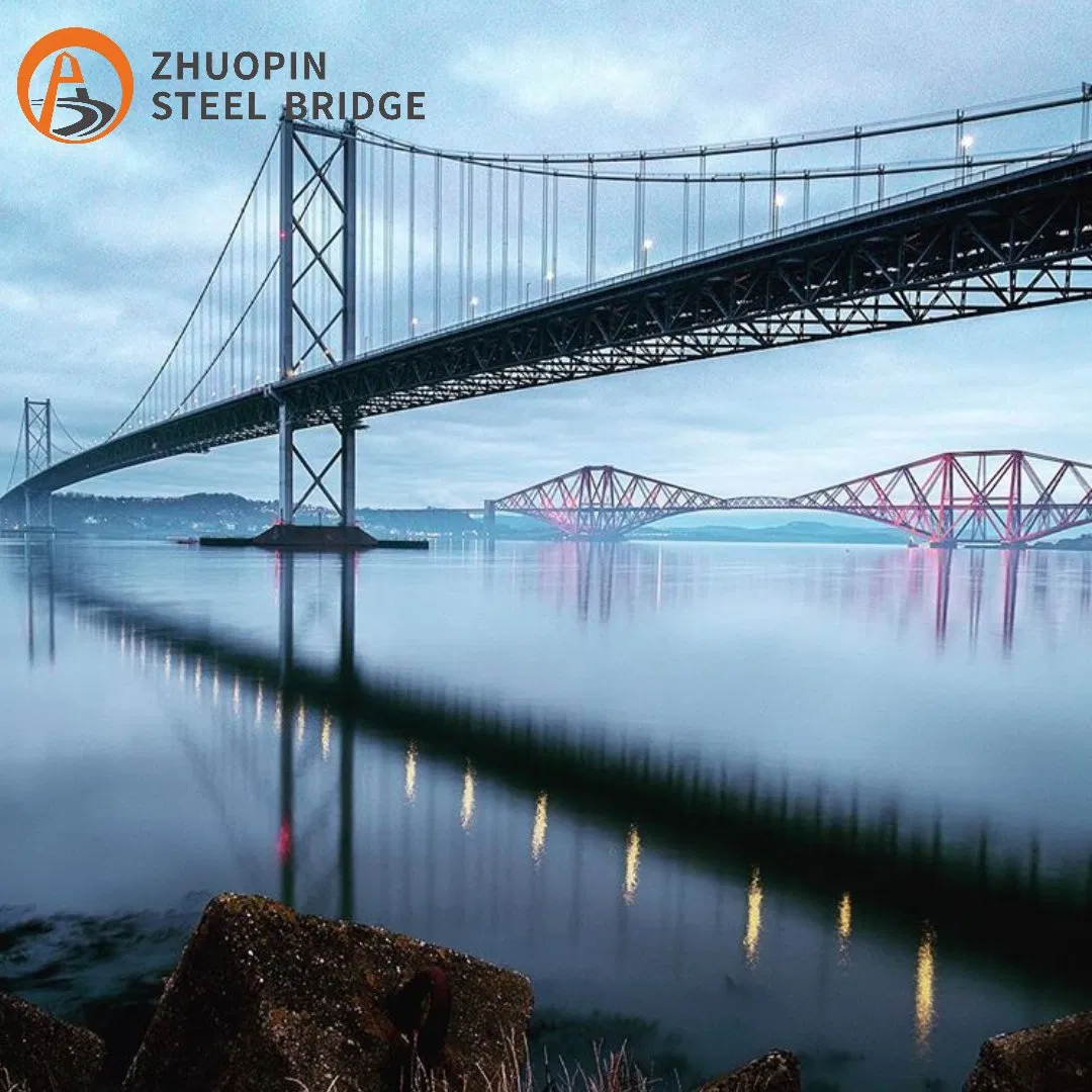 High Strength Galvanized Steel Bridge Construction / Steel Structure