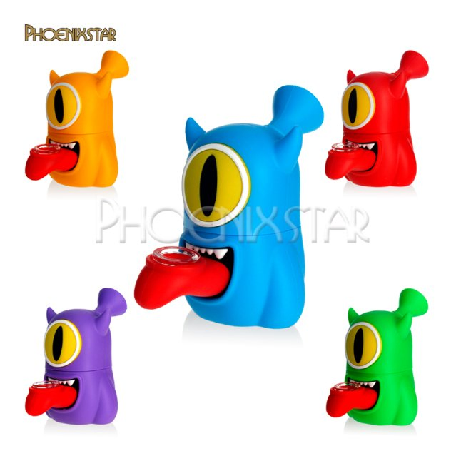 Phoenix Star 4.3 Inches Silicone Pipe Pocket Hand Pipe Mixed Colors Sweet Puff Hookah Smoking Pipe